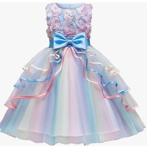 Girls multi color dress 5-6 years size